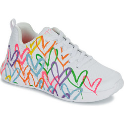 Skechers Uno Lite Γυναικεία Sneakers Λευκά Πολύχρωμα 177977-WMLT