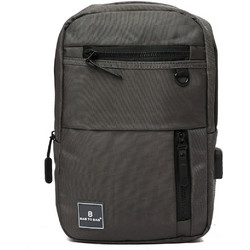 Bag to Bag Ανδρική Τσάντα Στήθους Ανθρακί AM-24702
