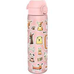 Ion8 Dogs Παιδικό Παγούρι Πλαστικό BPA Free Ροζ 500ml