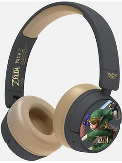 Zelda Kids Ενσύρματα & Ασύρματα Bluetooth Παιδικά Ακουστικά On Ear Καφέ