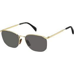 David Beckham DB1038FS RHL/IR Ανδρικά Γυαλιά Ηλίου Τετράγωνα Μεταλλικά Χρυσά με Μαύρο Polarized Φακό