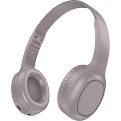 Hoco W46 Ενσύρματα & Ασύρματα Bluetooth Ακουστικά On Ear Ασημί