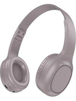 Hoco W46 Ενσύρματα & Ασύρματα Bluetooth Ακουστικά On Ear Ασημί
