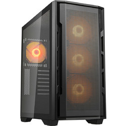 Cougar Uniface RGB Black Gaming Midi Tower Κουτί Υπολογιστή με Πλαϊνό Παράθυρο