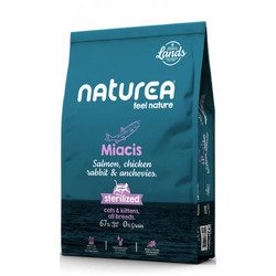 Naturea Miacis Adult & Kitten Grain Free with Salmon, Chicken, Rabbit & Anchovies 5.5kg