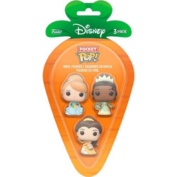 Funko Pocket Pop! Disney Princess 3-Pack Cinderella, Tiana & Bella
