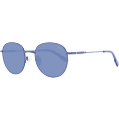Hackett HSK1151 600 Ανδρικά Γυαλιά Ηλίου Στρογγυλά Μεταλλικά Ασημί με Μπλε Polarized Φακό