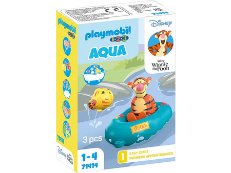 Playmobil 1-2-3 Disney Η φουσκωτή Βαρκούλα του Tigger για 1-4 Ετών 71414