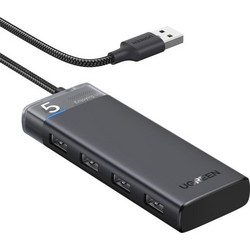 UGREEN CM653 USB Hub 3.0 USB-A με 4 Θύρες USB-A & Εξωτερική Παροχή Ρεύματος
