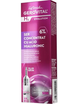 Gerovital Hyaluronic Ενυδατικό Serum Προσώπου με Υαλουρονικό 10ml