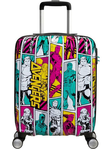 American Tourister Marvel Legends Βαλίτσα Καμπίνας 55x40x20cm με 4 Ρόδες Πολύχρωμη