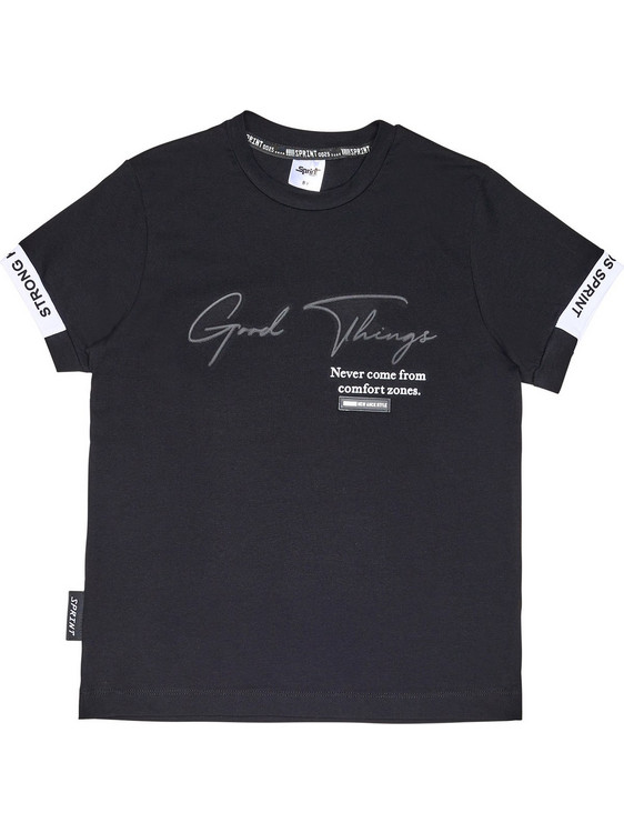 Sprint Παιδικό T-Shirt Κοντομάνικο Μαύρο 241-3051-S200