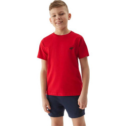 4F Παιδικό T-Shirt Κοντομάνικο Κόκκινο JWSS24-TTSHM1116-62S