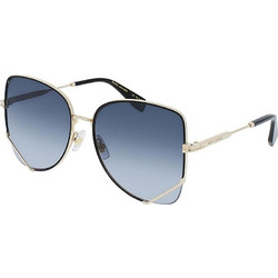 Marc Jacobs MJ1066/S RHL/9O Γυναικεία Γυαλιά Ηλίου Πεταλούδα Μεταλλικά Ασημί με Μπλε Degradee Φακό
