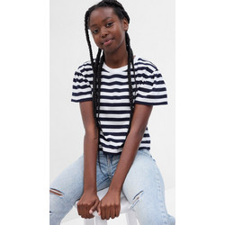 Gap Παιδικό T-Shirt Κοντομάνικο Μαύρο Λευκό 665829000