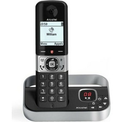 Alcatel F890 Ασύρματο Τηλέφωνο με Ανοιχτή Ακρόαση Μαύρο Ασημί