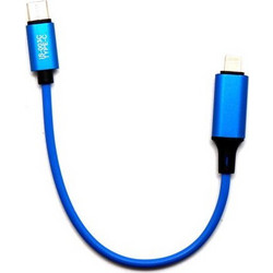 isoft is-0033c USB-C to Lightning Cable Blue 6941590206707