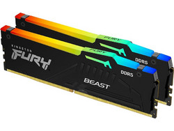 Kingston Fury Beast RGB 64GB (2X32GB) DDR5 RAM 6400MHz C32 Black RGB EXPO