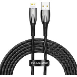 Baseus Glimmer Braided USB-A to Lightning Cable 2m Black CADH000301