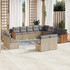 vidaXL Σετ Σαλόνι Κήπου Rattan 13τμχ Μπεζ 3228166