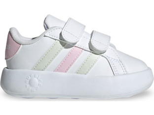 Adidas Grand Court 2.0 Hook Παιδικά Sneakers Λευκά IH4884