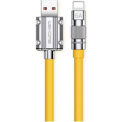 wekome WDC-186 USB-A to Lightning Cable 1m Yellow 6941027632826
