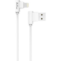 Detech De-21i Angle 90° USB-A to Lightning Cable 1m White