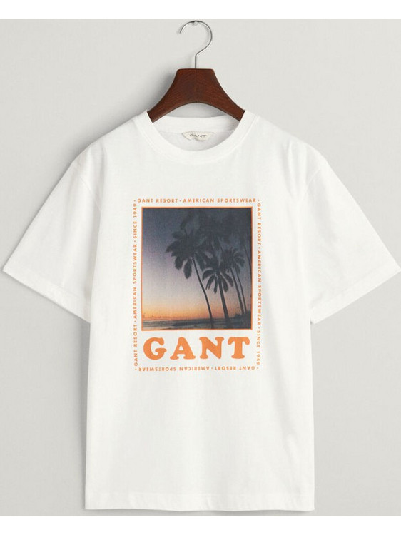 Gant Παιδικό T-Shirt Κοντομάνικο Λευκό 3G905241-110