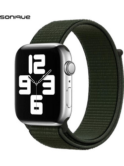 Sonique Nylon Λουράκι Υφασμάτινο Khaki (Apple Watch 38 / 40 / 41mm)
