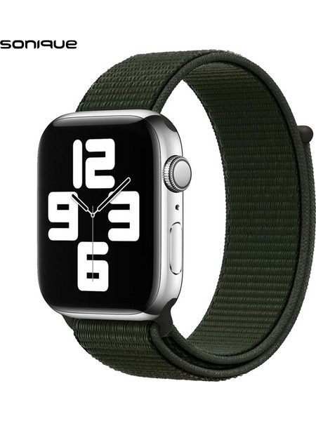 Sonique Nylon Λουράκι Υφασμάτινο Khaki (Apple Watch 38 / 40 / 41mm)