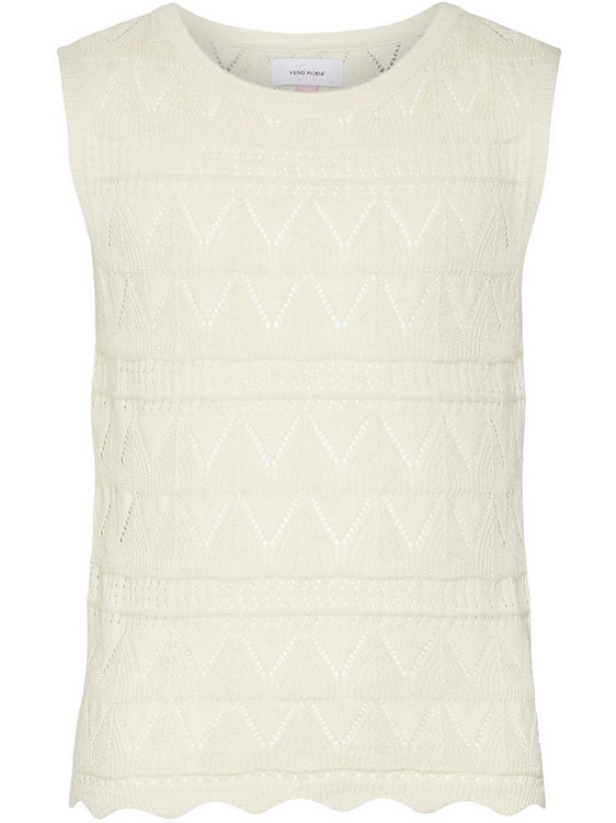 Vero Moda Παιδικό T-Shirt Αμάνικο Εκρού 10304585