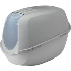 Moderna Mega Smart Cat Τουαλέτα Γάτας Κλειστή με Φίλτρο Γκρι Μ65xΠ46xΥ48.5cm