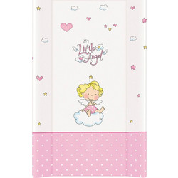 Lorelli Little Angel Σκληρή Αλλαξιέρα Μωρού Πλαστική 71x50cm Λευκή Ροζ