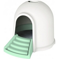 M-Pets Igloo Σπιτάκι Σκύλου Πλαστικό Λευκό Πράσινο 45.7x43x60cm
