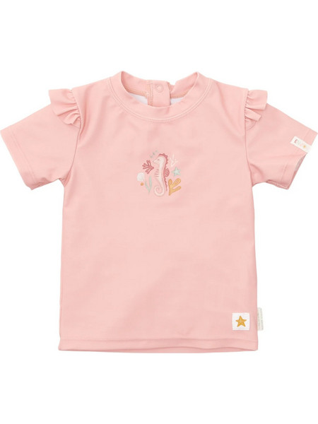 Little Dutch Seahorse Αντηλιακό UV Βρεφικό Μαγιό Μπλούζα για Κορίτσι Ροζ