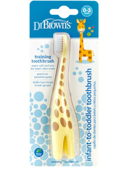 Dr. Brown's Giraffe Soft Παιδική Oδοντόβουρτσα Κίτρινη