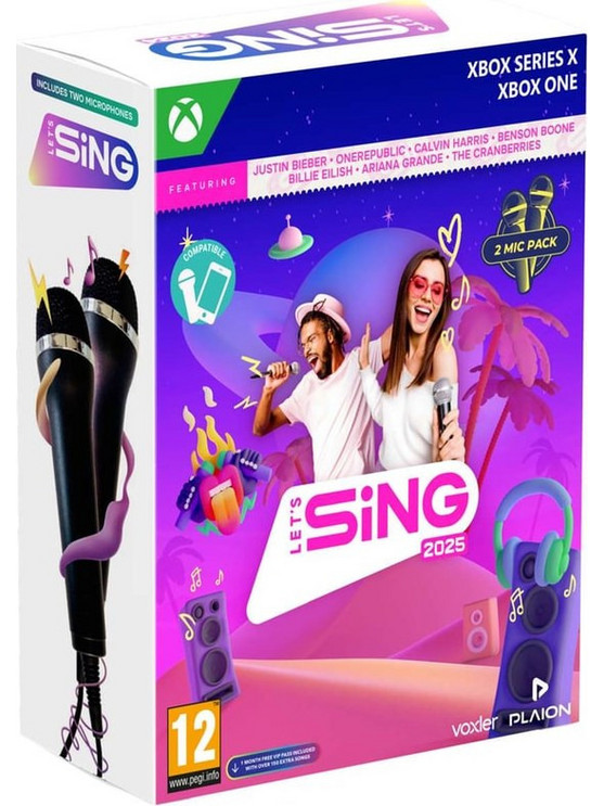 Let's Sing 2025 Double Mic Bundle Xbox Series