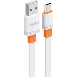 Celebrat CB-33C Flat USB-A to USB-C 15W 1m White 6925146983120