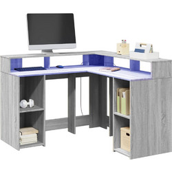 vidaXL Γωνιακό Γραφείο Ξύλινο 130x130x91cm 3309452