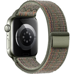 Hoco Watchband WA25 Λουράκι Υφασμάτινο Dark Green / Orange (Apple Watch 38 / 40 / 41mm)