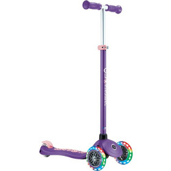 Globber Primo Plus Lights Παιδικό Πατίνι Τρίτροχο με Φωτάκια Μωβ