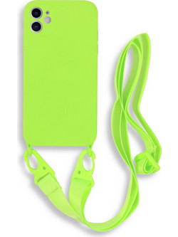 Bodycell Silicone Color Strap Back Cover Light Green (iPhone 11)