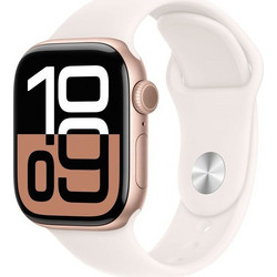 Apple Watch Series 10 42mm Aluminum Rose Gold / Light Brush