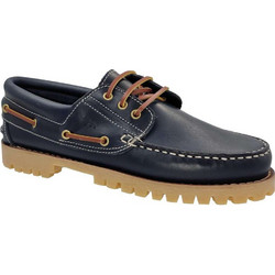 Boxer Ανδρικά Μοκασίνια Boat Shoes Δερμάτινα Navy Μπλε 19268-10-016