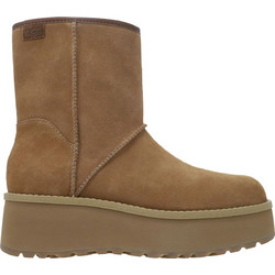UGG Cityfunc Mid Γυναικεία Μποτάκια Πλατφόρμα Suede Ταμπά με Γούνα 1158196-CHE