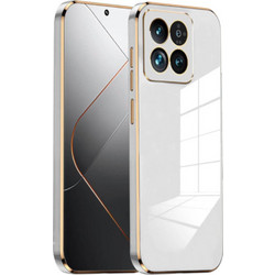 Bodycell Gold Plated Back Cover White (Xiaomi 14 Pro)
