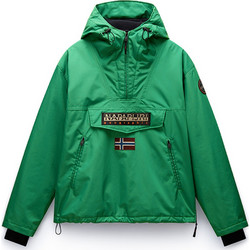 Napapijri Rainforest Αθλητικό Ανδρικό Μπουφάν Χειμωνιάτικο Pullover Αδιάβροχο Πράσινο NP0A4IB9G1T