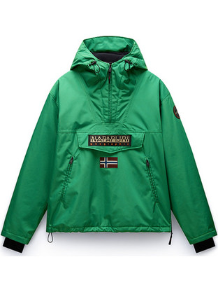 Napapijri Rainforest Αθλητικό Ανδρικό Μπουφάν Χειμωνιάτικο Pullover Αδιάβροχο Πράσινο NP0A4IB9G1T