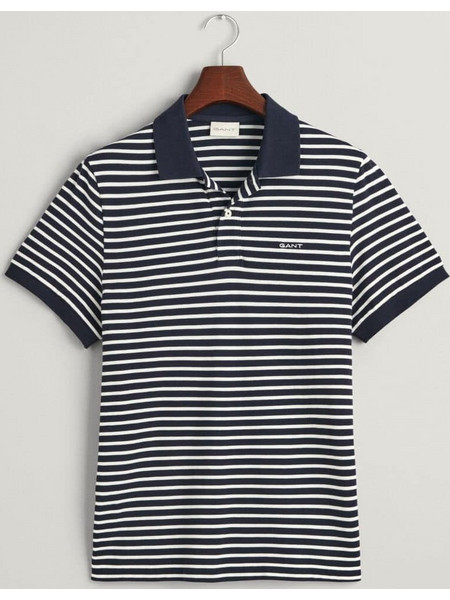 Gant Ανδρική Μπλούζα Polo Κοντομάνικη Navy Μπλε 3G2013038-433