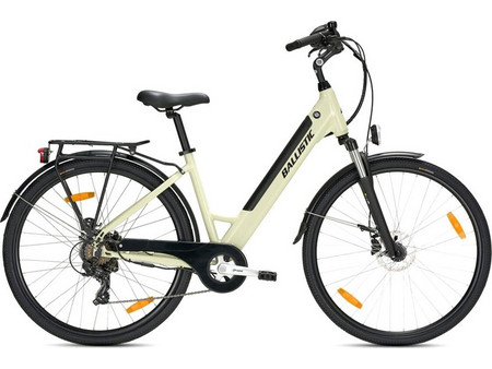 Ballistic Amber 2024 Γυναικείο Ηλεκτρικό Ποδήλατο Πόλης 28" 250W με 7 Ταχύτητες και Δισκόφρενα Μπεζ
